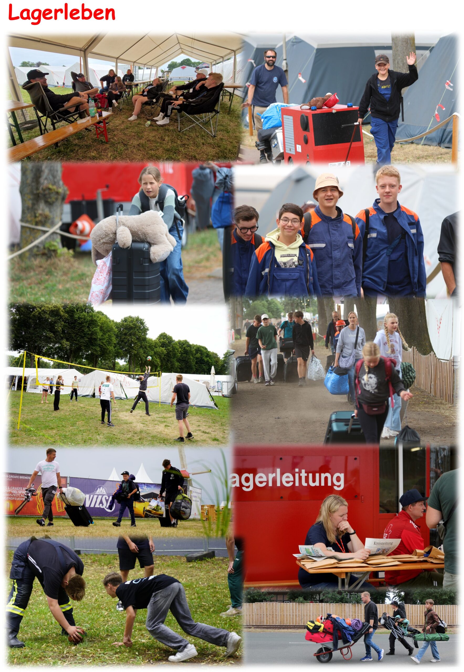 Eindrücke Lagerleben Tag 1 Zeltlager 2026
